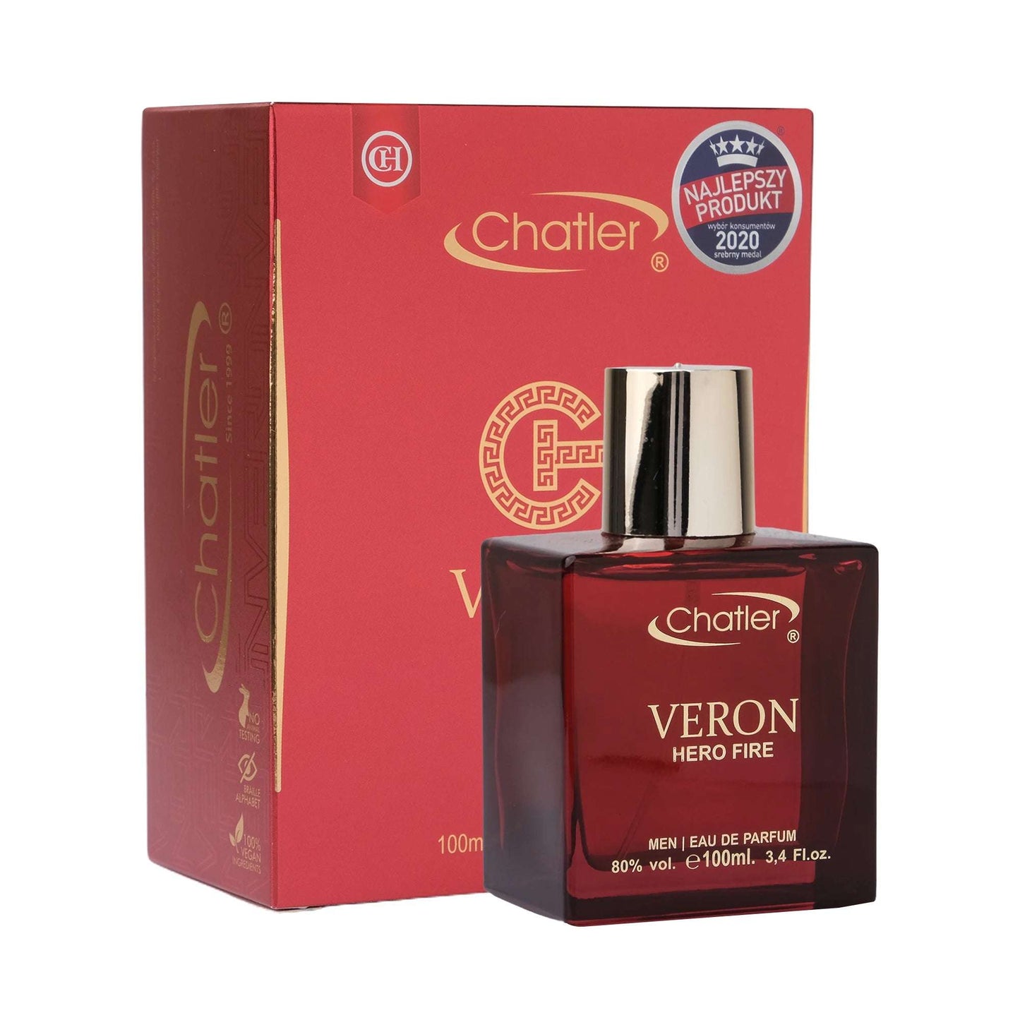CH Veron Hero Fire Men 100 ml – Inspirat din Versace Eros Flame