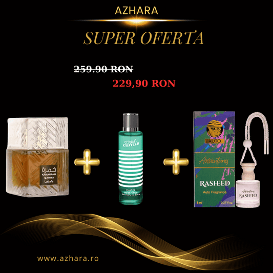 Khamrah Qahwa + Original Men + Odorizant Auto Adventures