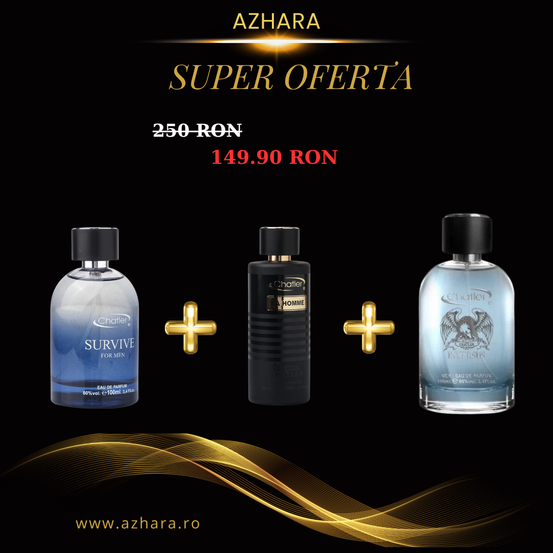 Inversus Men + Original La Homme Men + Survive For Men