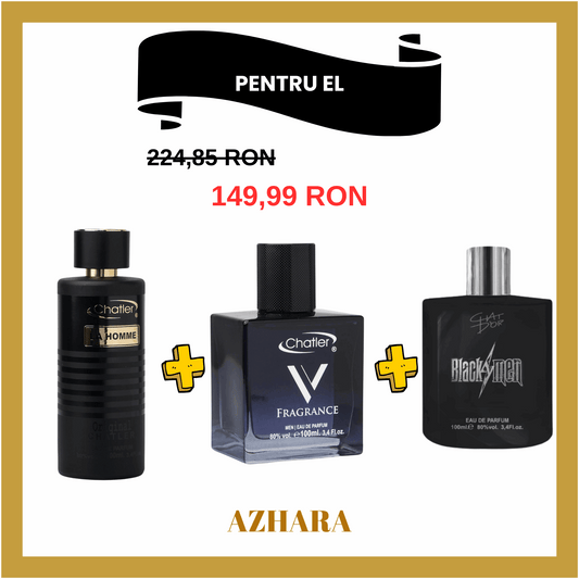 V Fragrance + Black Men + Original La Homme Men